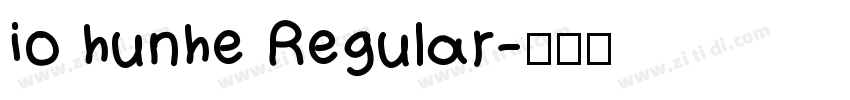 io hunhe Regular字体转换